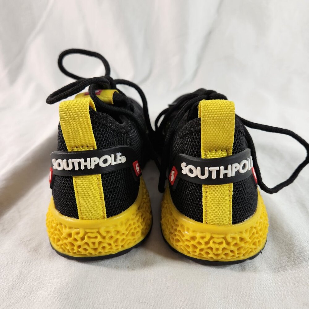 Southpole Kids Shoes Black Yellow Running Shoes Sneakers Size 9 Lace-Up EUC - Picture 4 of 12